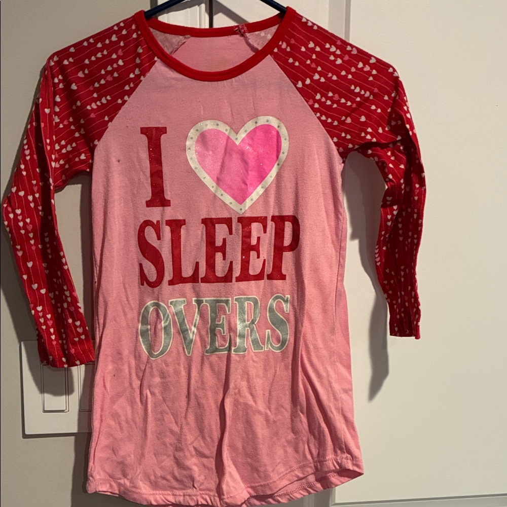I Love Sleepovers Heart Nightgown